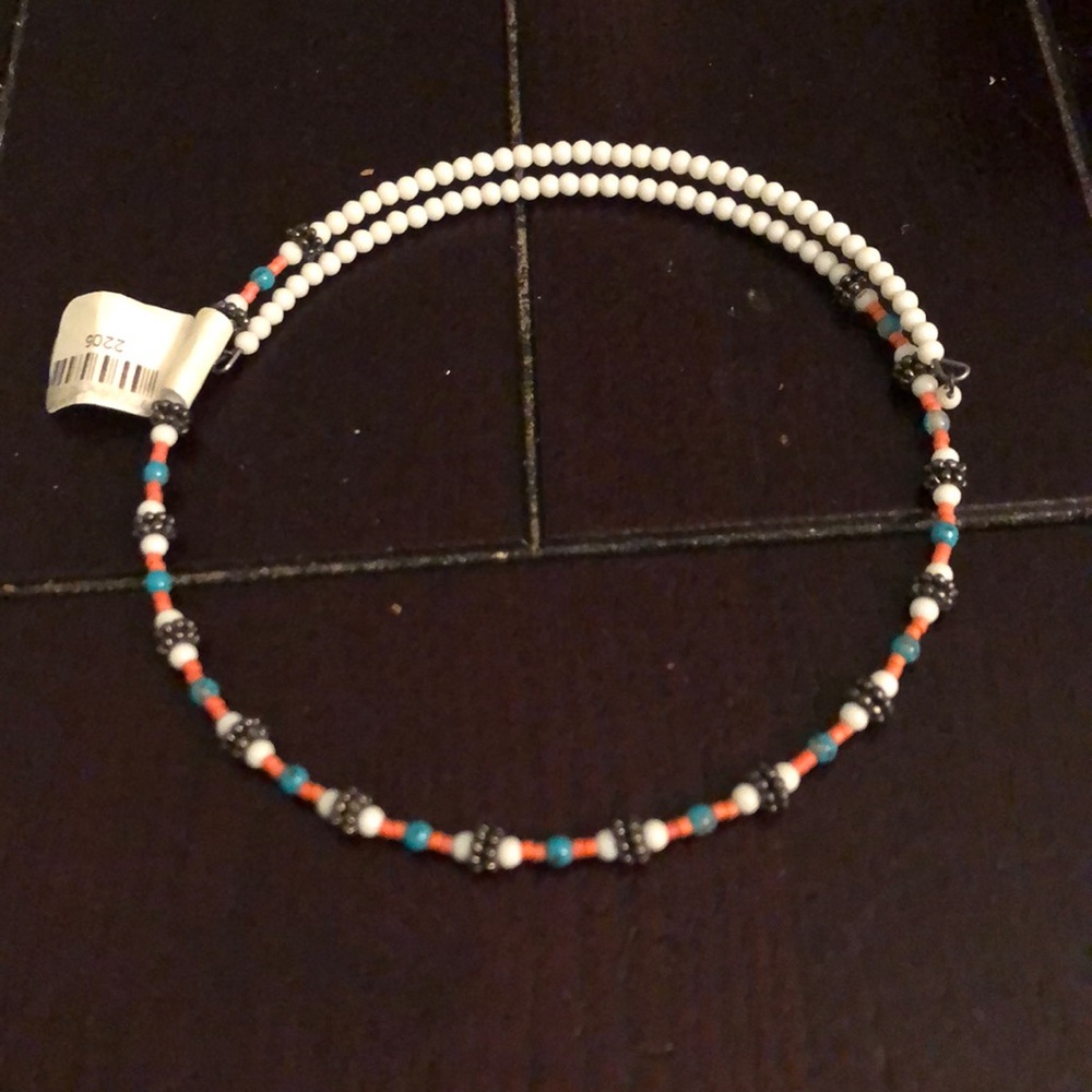 White Beaded Choker